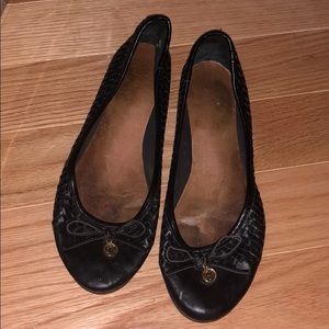 Black Sperry flats